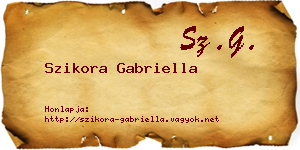 Szikora Gabriella névjegykártya